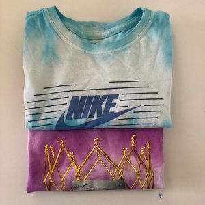 Girls Nike tie dye T-shirt bundle